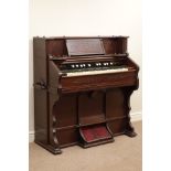 Late 19th century American walnut Worcester Mass USA Organ Co.