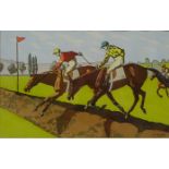 After Charles Ancelin (1863-1940) 'Equine Racing Scenes',