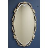 Gilt framed oval mirror and another oval shaped mirror Condition Report <a