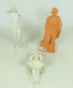 Small 19th/ early 20th Century Parian type nude figure,