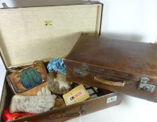 Three Vintage suitcases,