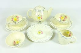 Susie Cooper 'Printemps' tea for two, pattern no.