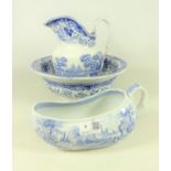 Early 19th Century blue and white Bourdaloue,