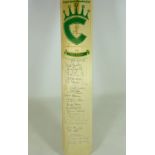 Cricket bat from the Benson & Hedges cup semi final and Headingley 1984,