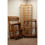 Three Penny pine wall racks and a pine room divider (4) Condition Report <a