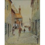'Tin Haut Whitby', early 20th century watercolour signed and dated by Austin Smith 1924,