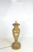 Classical style metal table lamp with scroll decoration H56cm including fitting (This item is PAT