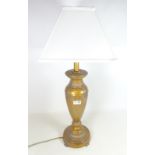 Classical style metal table lamp with scroll decoration H56cm including fitting (This item is PAT