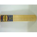 Cricket bat signed by various cricket players