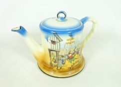 Burleigh Ware 'Old Bell Tea' teapot,