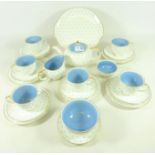 Susie Cooper Starburst design tea service for six Condition Report <a