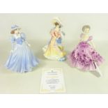 Royal Doulton figurine 'Katherine' 1996 and two Coalport figurines (3) Condition Report