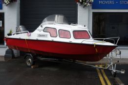 Shetland 535 'Christine II' day boat with Mariner two stroke power tilt and trim engine (40M 7-97)