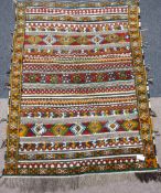 Moroccan hand woven woollen rug/wall hanging,