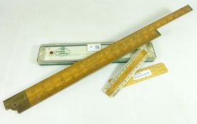 Boxwood ruler, boxwood folding rule,