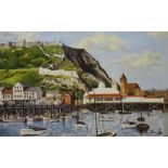 View of Scarborough Castle from the Harbour,