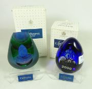 Two Caithness limited edition paperweights;