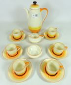 Art Deco Gray's pottery coffee set for six Condition Report <a href='//www.