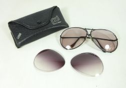 Vintage Porche sunglasses with original case and spare lenses Condition Report