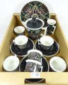 Portmeirion 'Magic City' tea service for six in one box Condition Report <a