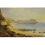 Scarborough South Bay, 19th/early 20th century watercolour unsigned 17cm x 25.