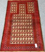 Baluchi prayer rug, 85cm x 138cm Condition Report <a href='//www.davidduggleby.