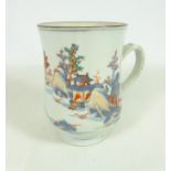 Large 18th/ 19th Century Chinese Kakiemon mug, H14.