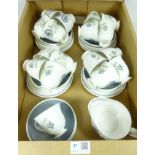 Susie Cooper 'Glen Mist' pattern teaware in one box Condition Report <a