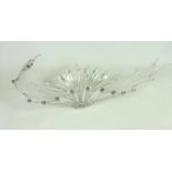 French Charentaise glass snail table centre piece,