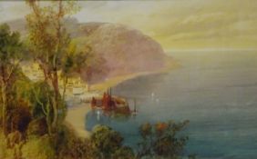 Clovelly - Devon, watercolour signed by John Shapland (British 1865-1929),