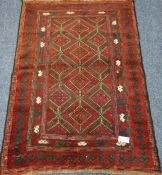 Tribal Gazak rug, 111cm x 142cm Condition Report <a href='//www.davidduggleby.