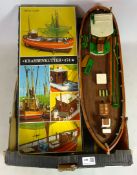 Krabbenkutter model boat and another sailing boat model Condition Report <a