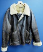 Vintage Sheepskin Flying style jacket by City Sheepskin,