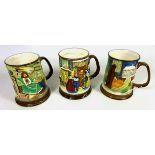 Three Beswick Collectors International ltd Dickens limited edition tankards (3) Condition