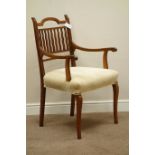 Edwardian oak armchair with upholstered seat Condition Report <a href='//www.