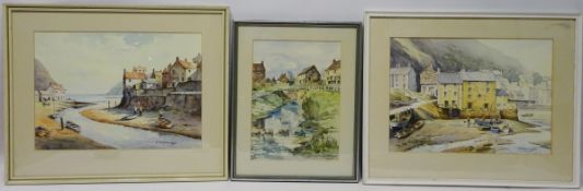 'Staithes' and 'Low Tide Polperro - Cornwall',
