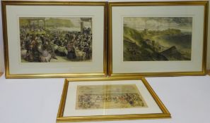 London Illustrated News - three hand finished 19th century engravings including 'Part of