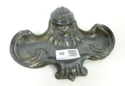 Late 19th century French cast metal inkwell, Depose,