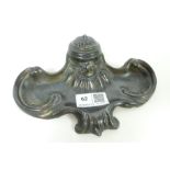 Late 19th century French cast metal inkwell, Depose,