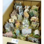 Twenty-one Lilliput Lane cottages in one box Condition Report <a href='//www.