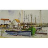 Moored Boats in Harbour,