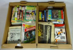 Leeds, Bridlington and other football programmes dating from the 1970's,