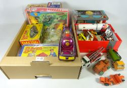 Dinky toys, tin pate, Bayko building set, other Vintage toys,