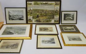 Collection of 18th century and later engravings of Scarborough and Yorkshire areas including: 'The