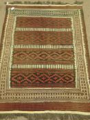 Afghan Kilim rug, 200cm x 143cm Condition Report <a href='//www.davidduggleby.