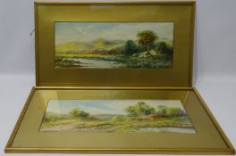 Irish Landscapes, pair watercolours signed by James Arthur Jameson (fl.1883-1923), 18.