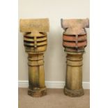 Two 19th century terracotta chimney pots Condition Report <a href='//www.