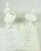 Two Coalport ballerina figurines;