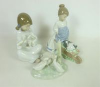 Nao figurine with puppy,
