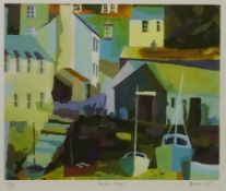 'Harbour Steps', limited edition colour print no134/250 after Richard Tull (British b.